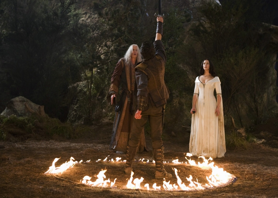 Zeddics Zu'l Zorander, Kahlan et Richard autour du feu
